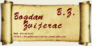 Bogdan Zvijerac vizit kartica